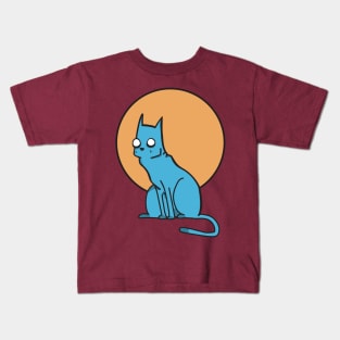 Blue cat Kids T-Shirt